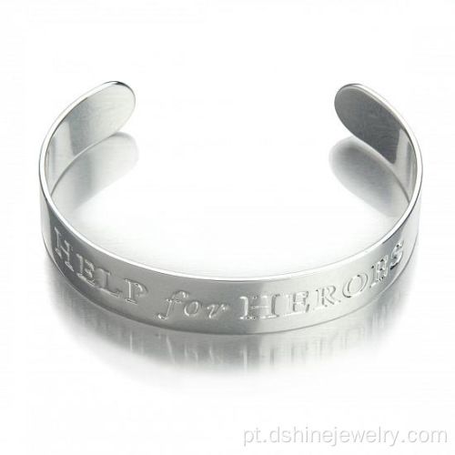 Personalizado a braçadeira pulseiras pulseira pulseiras alumínio liga
